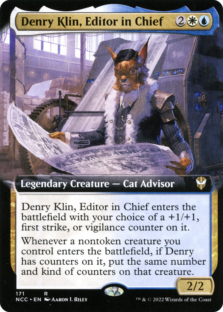 Denry Klin, Editor in Chief (Extended Art) (NCC-171) [New Capenna Commander]