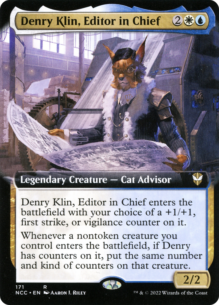 Denry Klin, Editor in Chief (NCC-171) [New Capenna Commander]: (Extended Art)