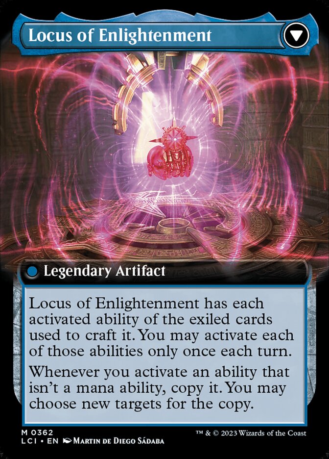 The Enigma Jewel // Locus of Enlightenment (LCI-362) [The Lost Caverns of Ixalan]: (Extended Art)