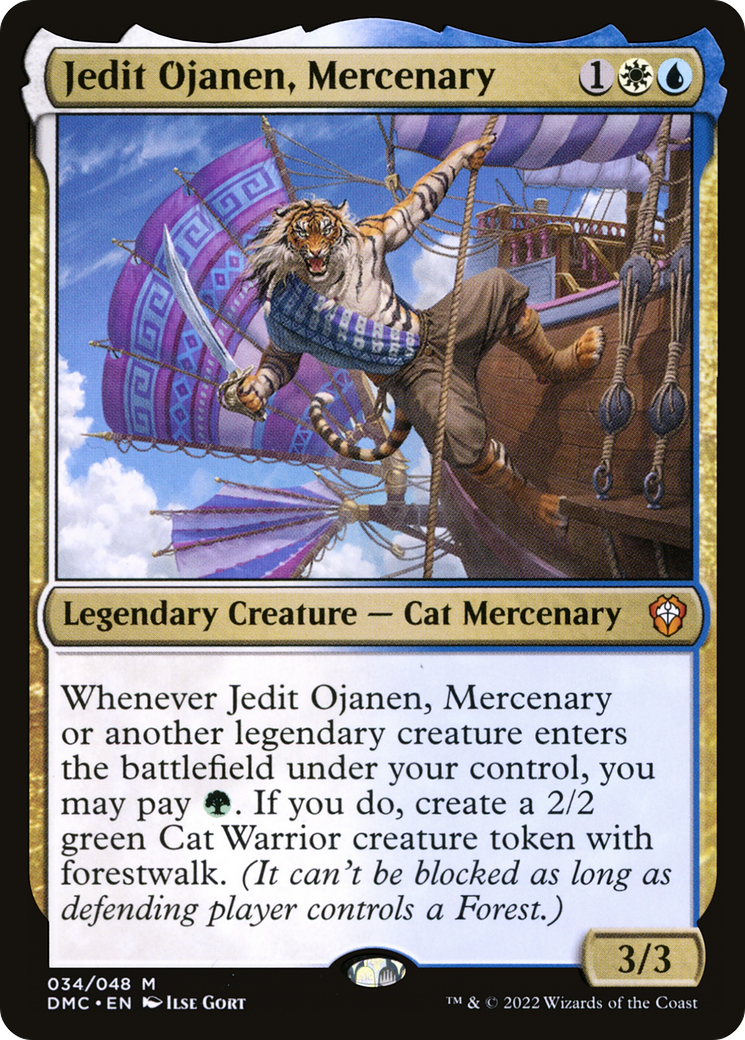 Jedit Ojanen, Mercenary (DMC-034) [Dominaria United Commander]