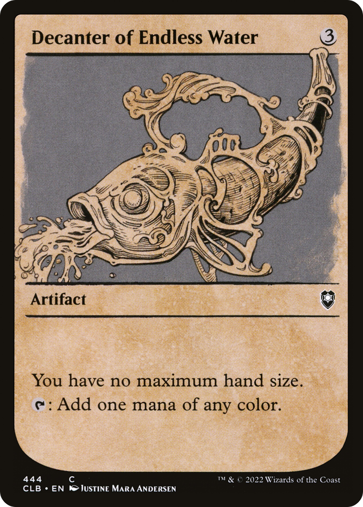 Decanter of Endless Water (CLB-444) [Commander Legends: Battle for Baldur's Gate]: (Showcase) Foil