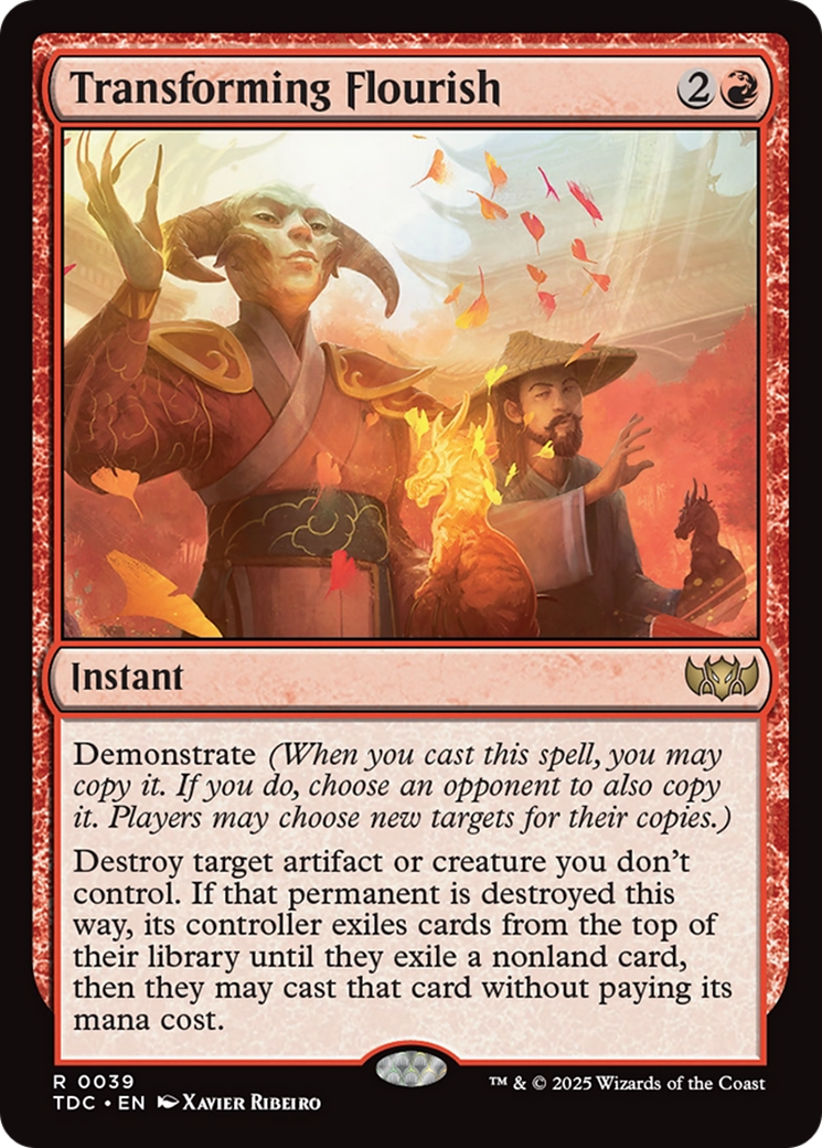 Transforming Flourish (TDC-039) [Commander: Tarkir: Dragonstorm]