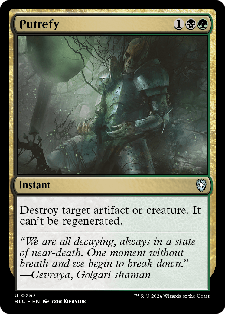 Putrefy (BLC-257) [Bloomburrow Commander]