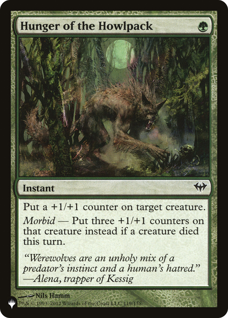 Hunger of the Howlpack (LIST-DKA-119) [The List]