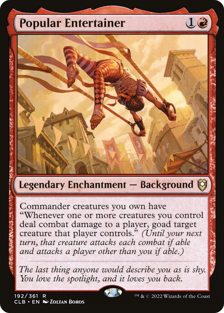 Popular Entertainer (CLB-192) [Commander Legends: Battle for Baldur's Gate]