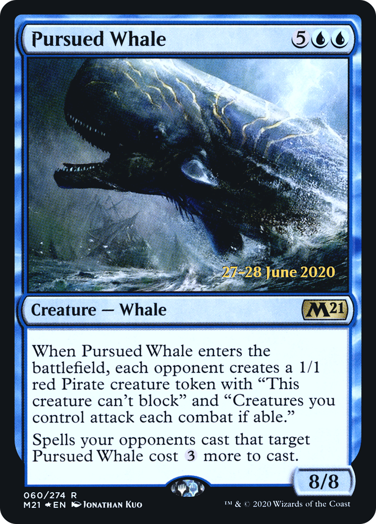 Pursued Whale (PRE-60S) [Core Set 2021 Promos] Foil