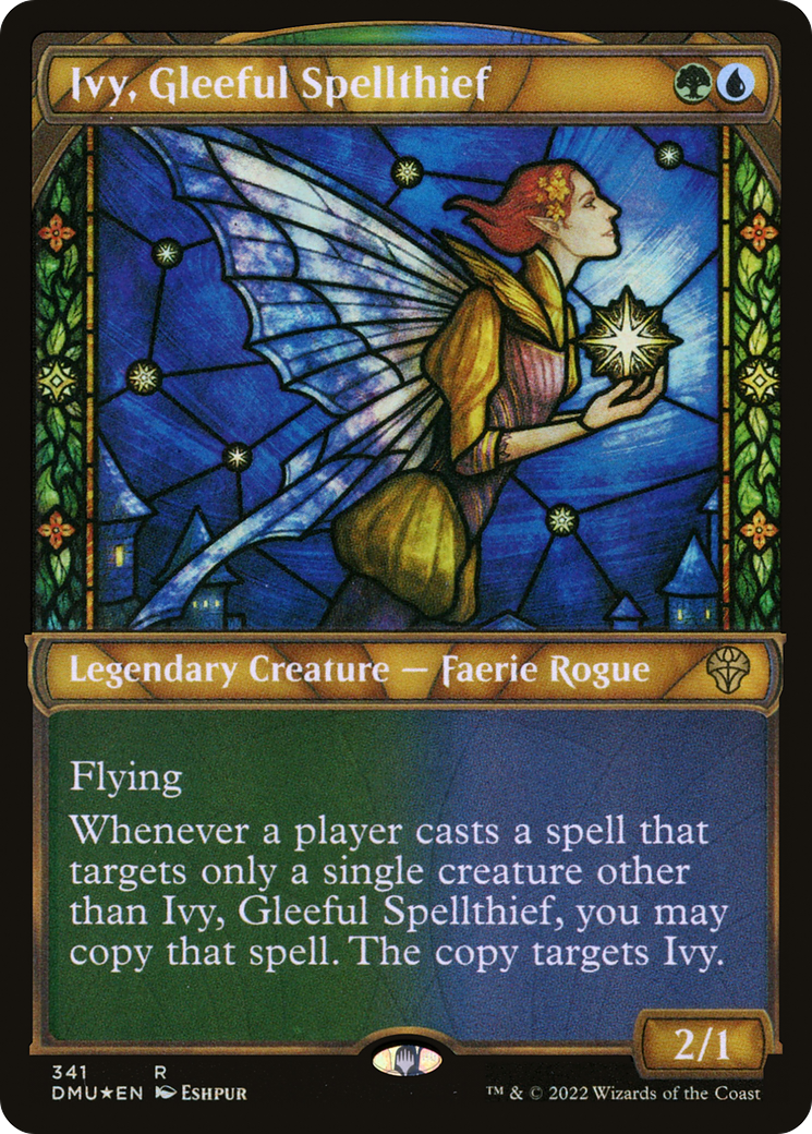 Ivy, Gleeful Spellthief (Textured Foil) (DMU-341) (Showcase) [Dominaria United] Foil