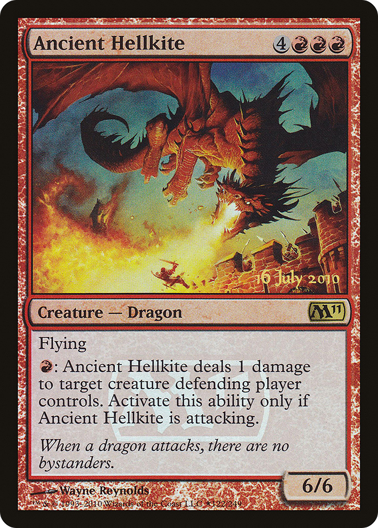 Ancient Hellkite (LARP-122★) [Magic 2011 Promos] Foil