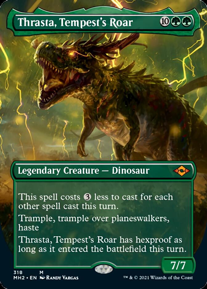 Thrasta, Tempest's Roar (MH2-318) [Modern Horizons 2] (Borderless) Foil