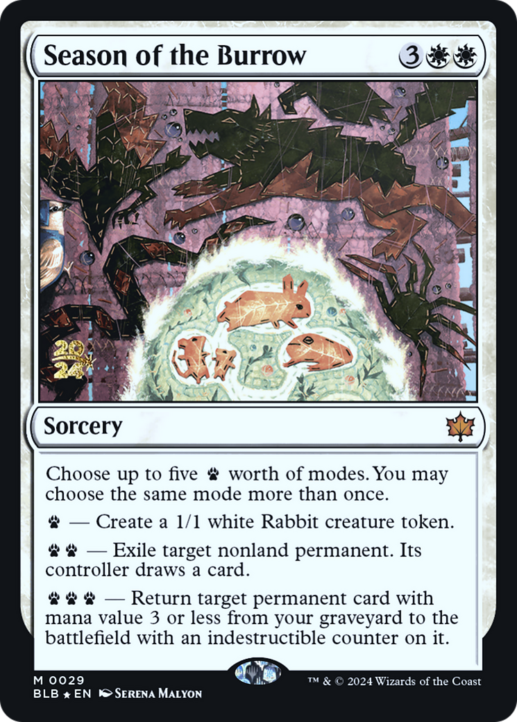 Season of the Burrow (PRE-29S) [Bloomburrow Promos] Foil