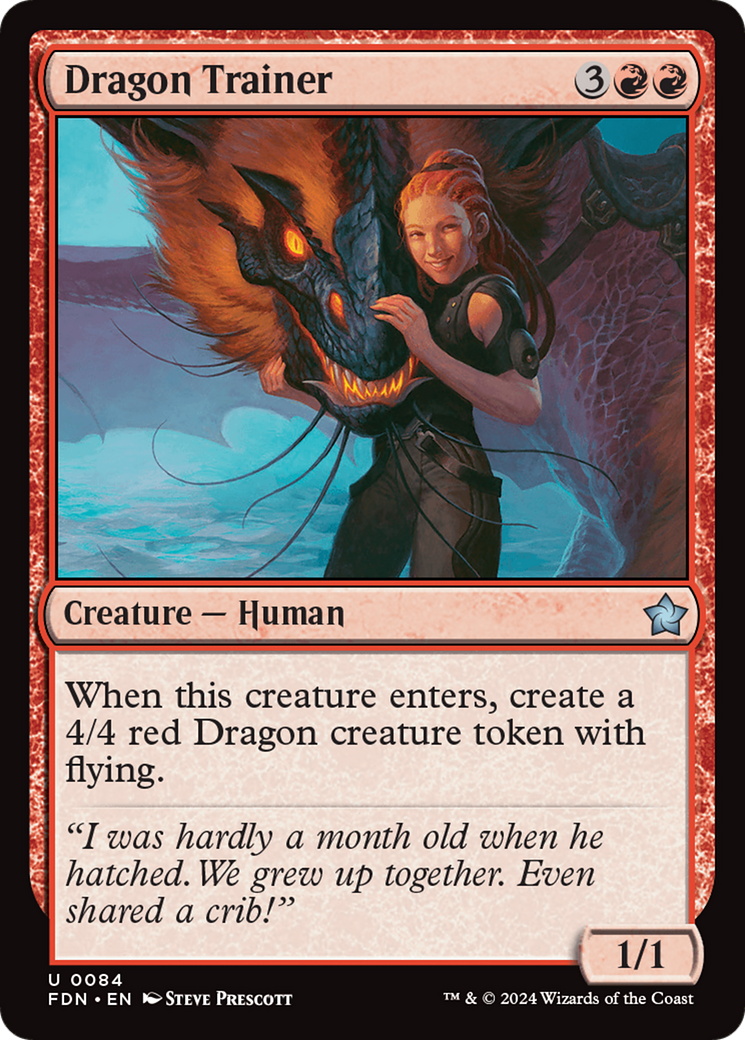 Dragon Trainer (FDN-084) [Foundations] Foil