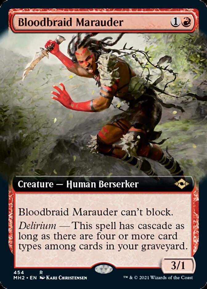 Bloodbraid Marauder (MH2-454) [Modern Horizons 2]: (Extended Art)