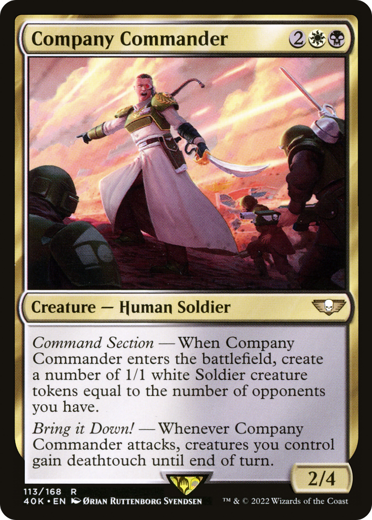 Company Commander (40K-113) [Warhammer 40,000 Commander]