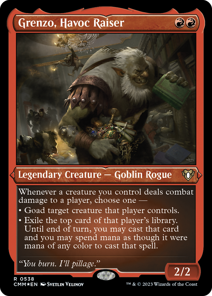 Grenzo, Havoc Raiser (CMM-538) [Commander Masters] Etched Foil