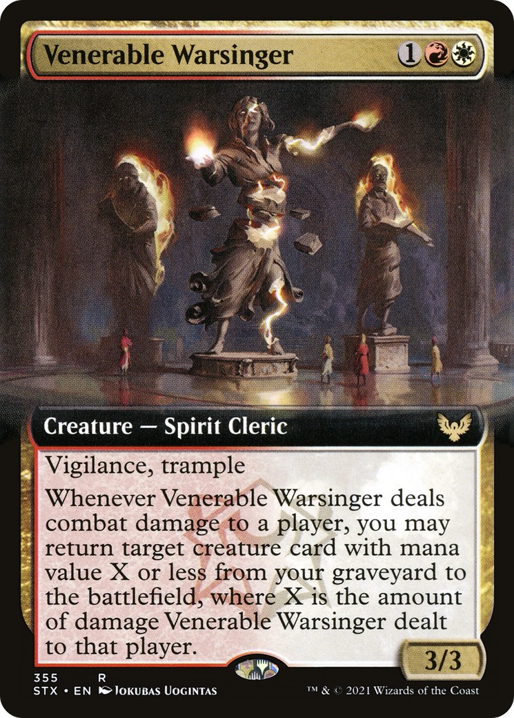 Venerable Warsinger (STX-355) (Extended Art) [Strixhaven: School of Mages]
