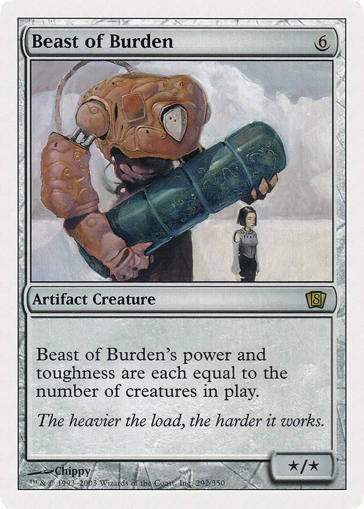 Beast of Burden (8ED-292) [Eighth Edition] Foil