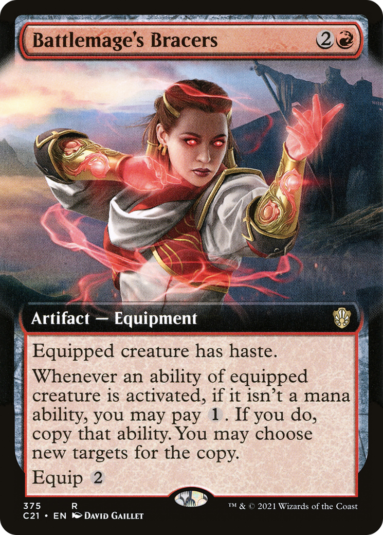 Battlemage's Bracers (C21-375) [Commander 2021]: (Extended Art)