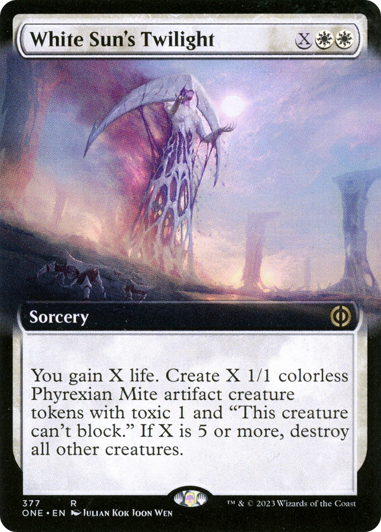White Sun's Twilight (ONE-377) [Phyrexia: All Will Be One]: (Extended Art)