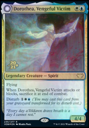 Dorothea, Vengeful Victim // Dorothea's Retribution (PRE-235S) [Innistrad: Crimson Vow Promos]: (Double Faced Transform) Foil