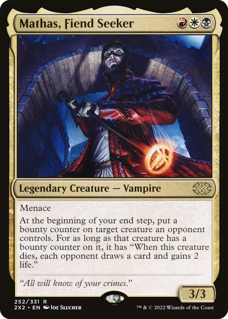 Mathas, Fiend Seeker (2X2-252) [Double Masters 2022] Foil