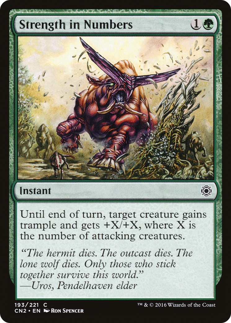 Strength in Numbers (CN2-193) [Conspiracy: Take the Crown] Foil