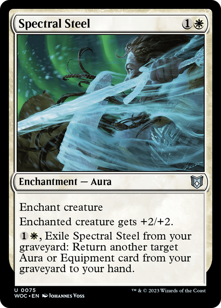 Spectral Steel (WOC-075) [Wilds of Eldraine Commander]