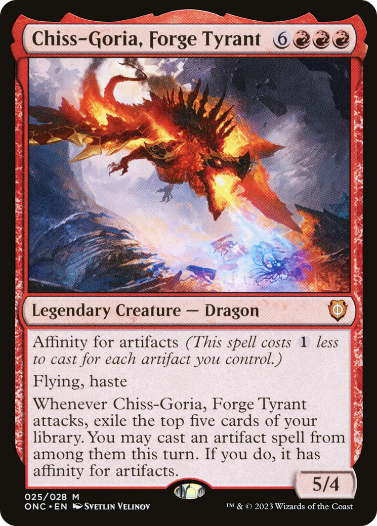 Chiss-Goria, Forge Tyrant (ONC-025) [Phyrexia: All Will Be One Commander] Foil