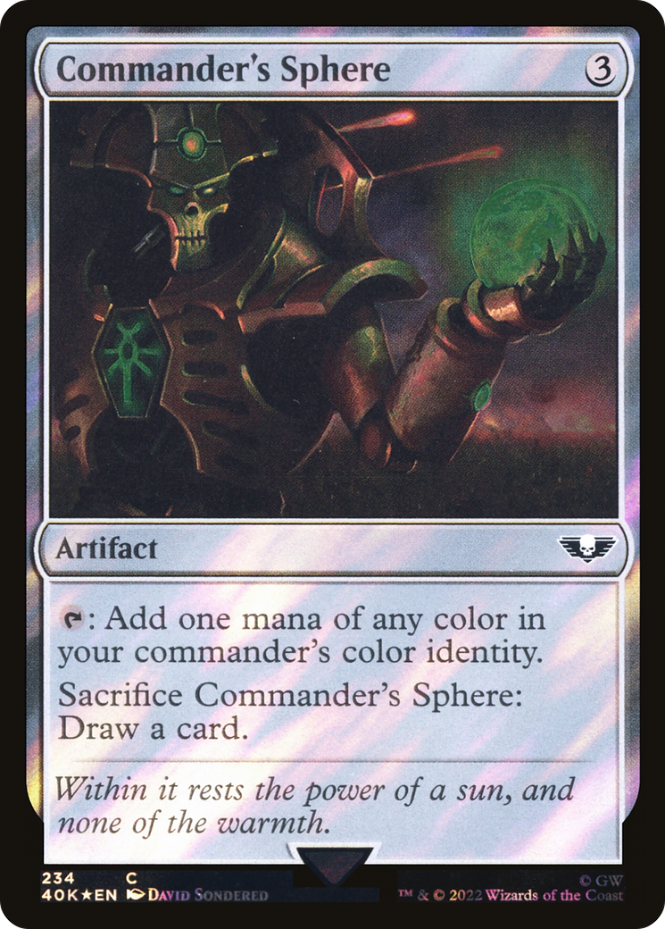 Commander's Sphere (40K-234★) [Warhammer 40,000 Commander] Foil