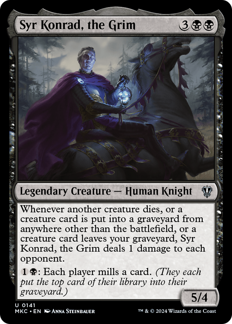 Syr Konrad, the Grim (MKC-141) [Murders at Karlov Manor Commander]