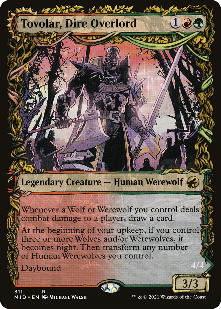 Tovolar, Dire Overlord (Showcase) (MID-311) [Innistrad: Midnight Hunt]