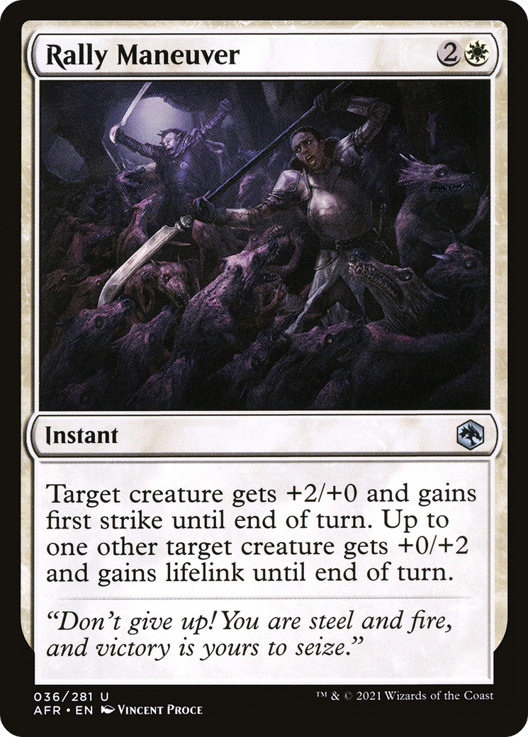 Rally Maneuver (AFR-036) [Adventures in the Forgotten Realms] Foil