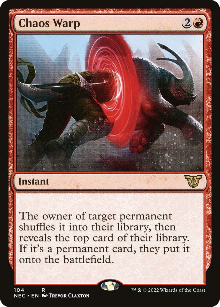 Chaos Warp (NEC-104) [Neon Dynasty Commander]