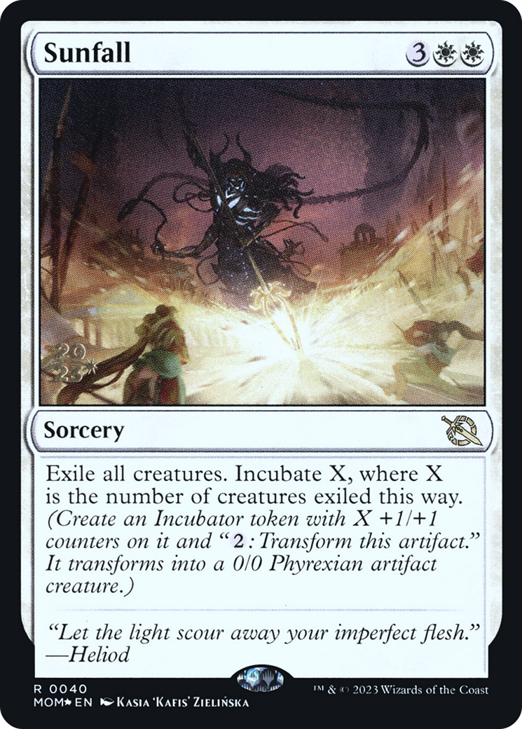 Sunfall (PRE-40S) [March of the Machine Promos] Foil