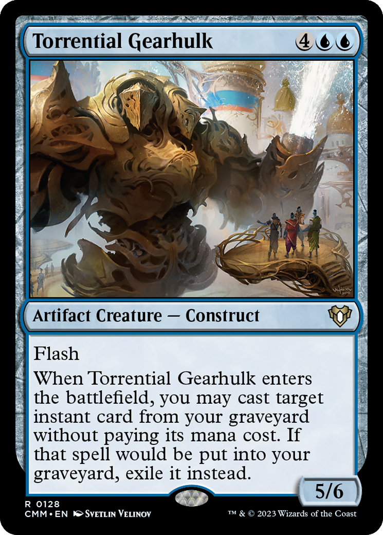 Torrential Gearhulk (CMM-128) [Commander Masters] Foil