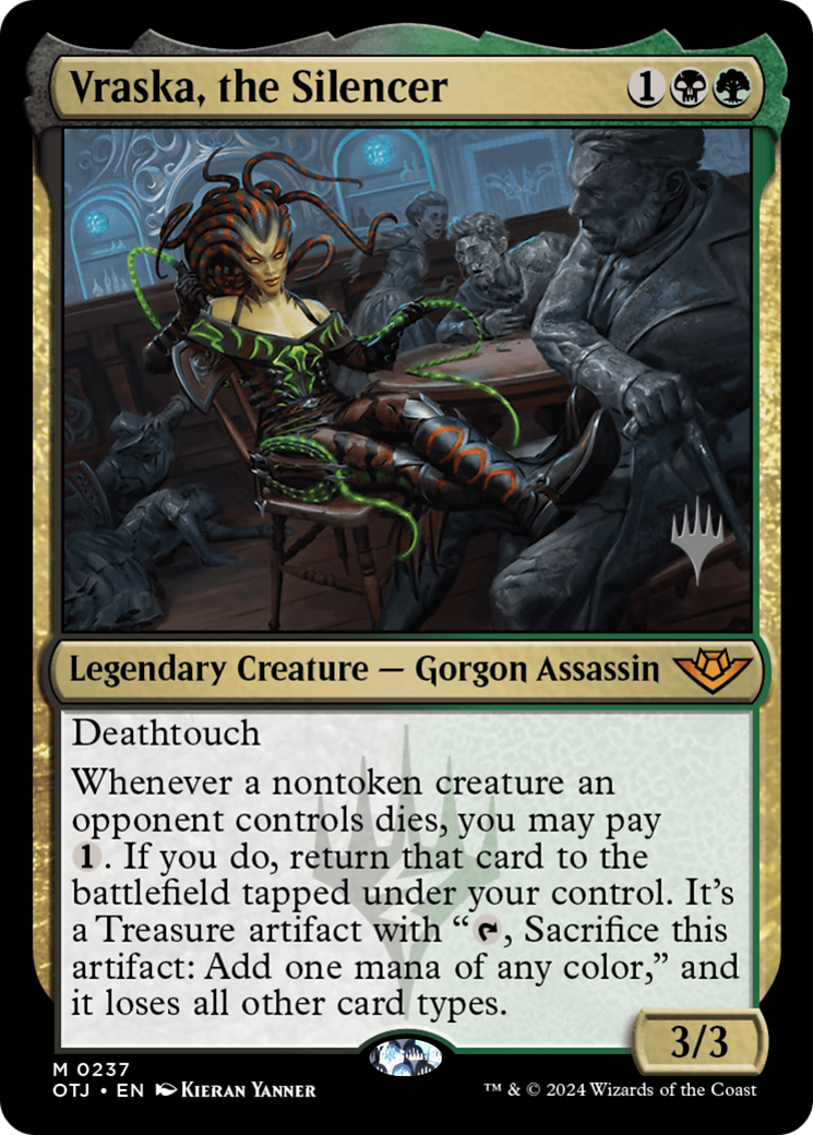 Vraska, the Silencer (PPOTJ-237P) [Outlaws of Thunder Junction Promos] Foil