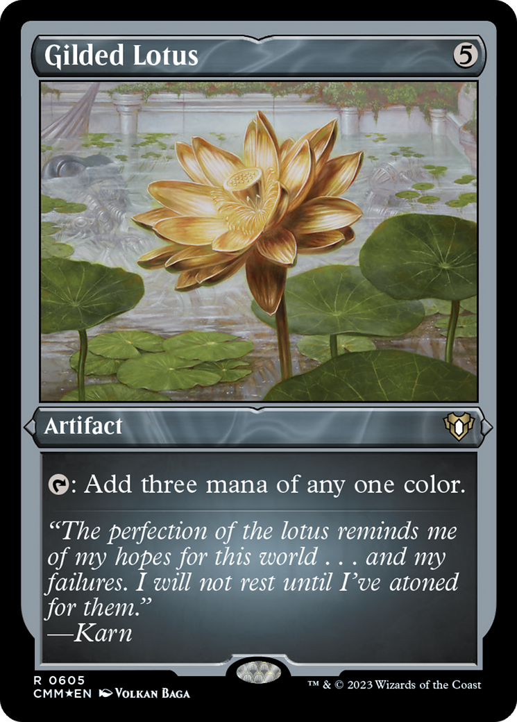 Gilded Lotus (CMM-605) [Commander Masters] Etched Foil