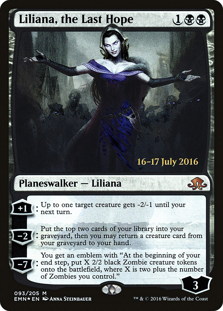 Liliana, the Last Hope (PRE-93S) [Eldritch Moon Promos] Foil