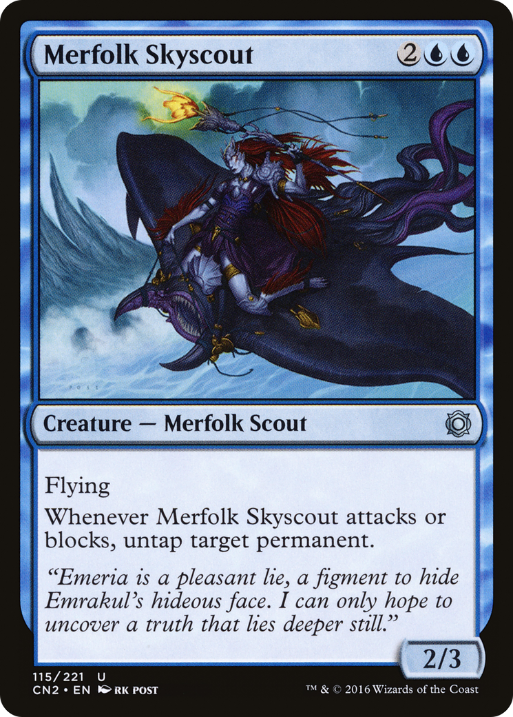 Merfolk Skyscout (CN2-115) [Conspiracy: Take the Crown] Foil