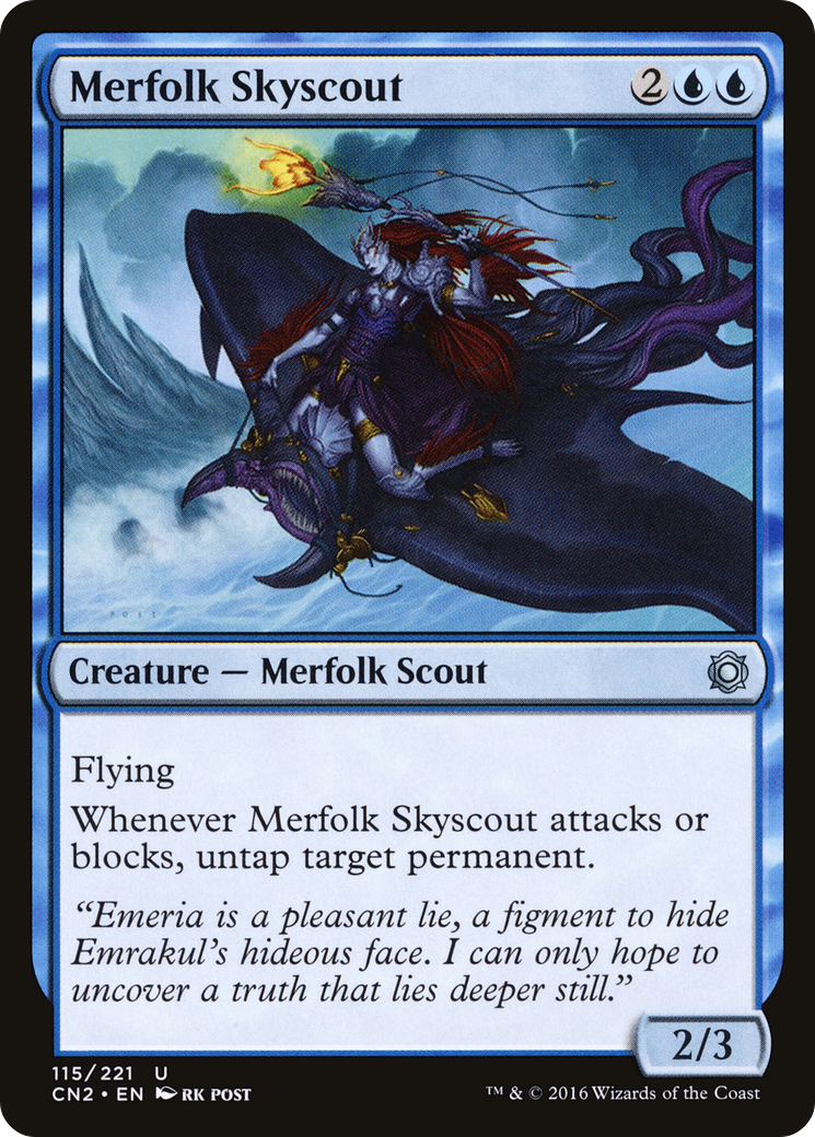 Merfolk Skyscout (CN2-115) [Conspiracy: Take the Crown] Foil