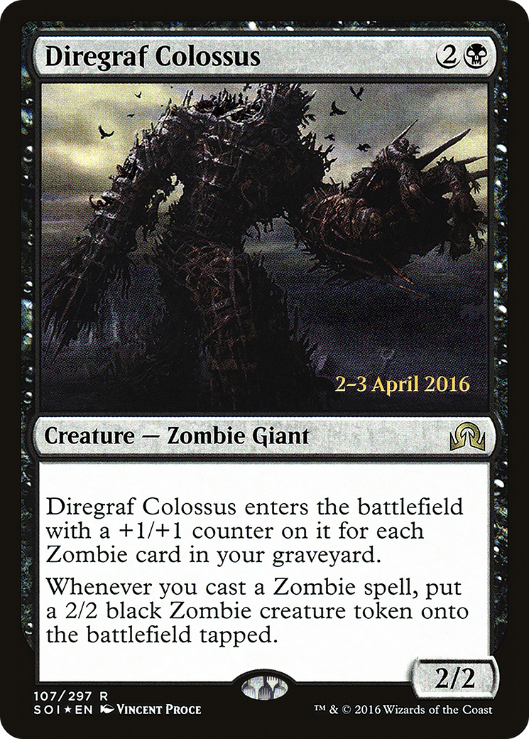 Diregraf Colossus (PRE-107S) [Shadows over Innistrad Promos] Foil