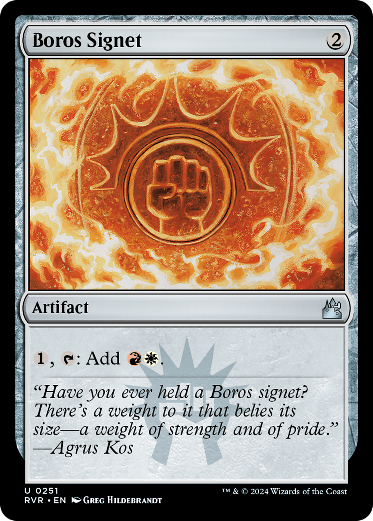 Boros Signet (RVR-251) [Ravnica Remastered]