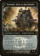 Korlash, Heir to Blackblade (PRE-87★) [Future Sight Promos] Foil