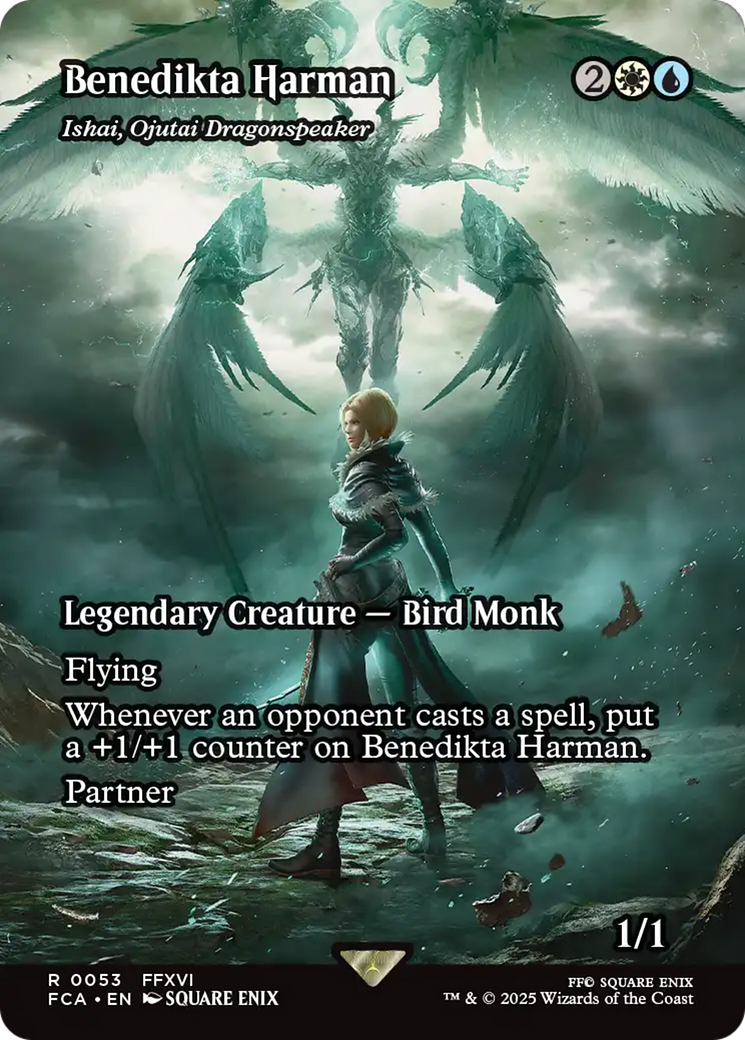 Benedikta Harman - Ishai, Ojutai Dragonspeaker (Showcase) (FCA-053) [FINAL FANTASY: Through the Ages] / Benedikta Harman (Borderless)