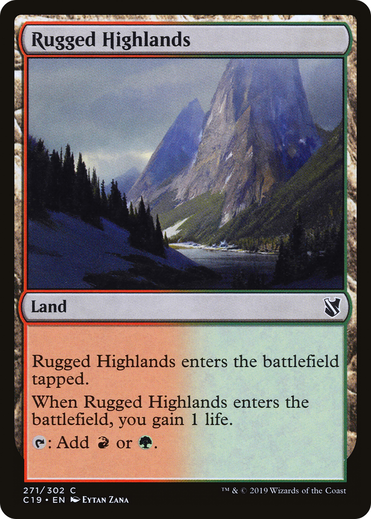 Rugged Highlands (C19-271) [Commander 2019]