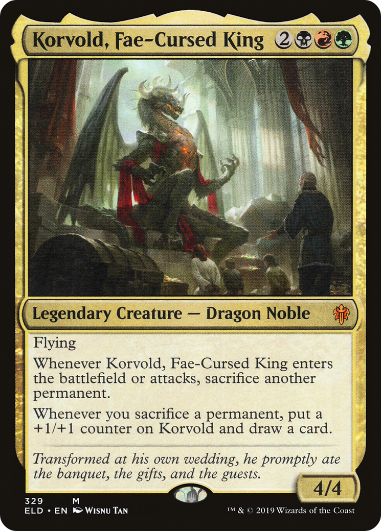 Korvold, Fae-Cursed King (ELD-329) [Throne of Eldraine] Foil