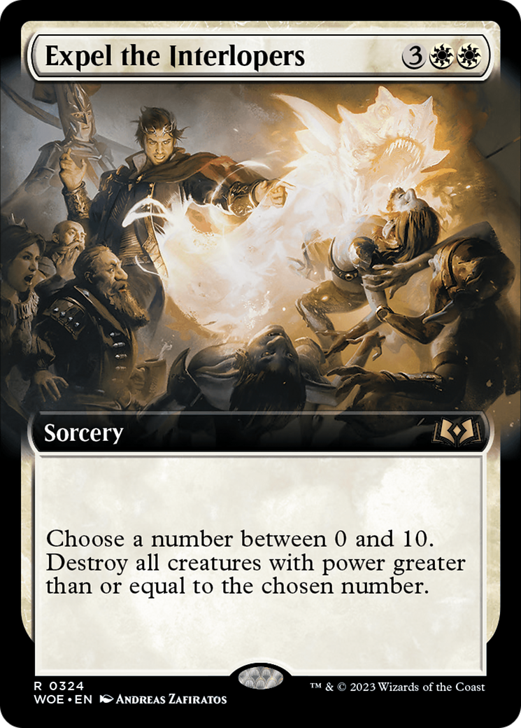 Expel the Interlopers (WOE-324) [Wilds of Eldraine]: (Extended Art) Foil