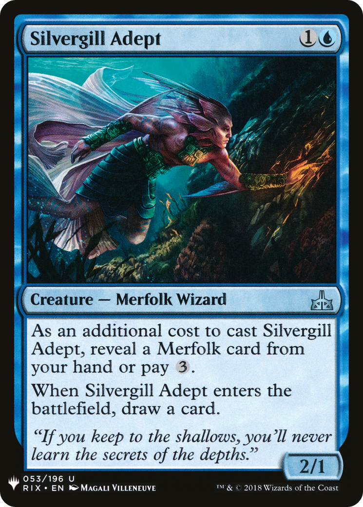 Silvergill Adept (LIST-RIX-53) [The List]