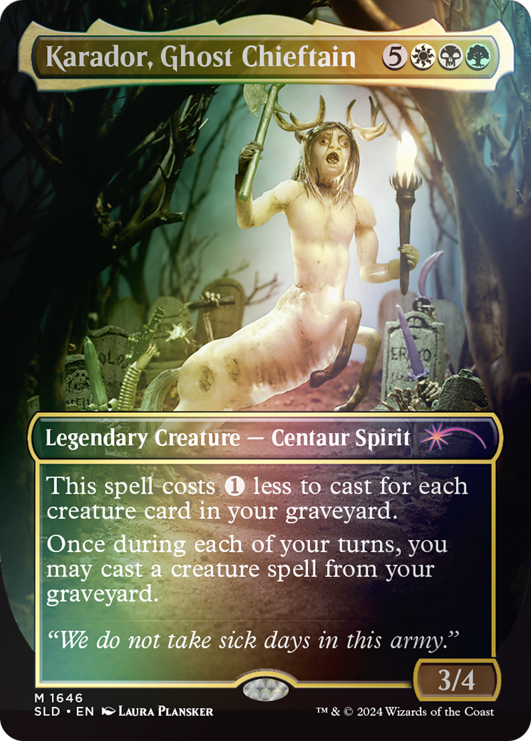 Karador, Ghost Chieftain (SLD-1646★) [Secret Lair Drop] Foil
