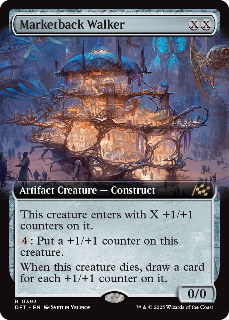 Marketback Walker (DFT-393) [Aetherdrift]: (Extended Art)