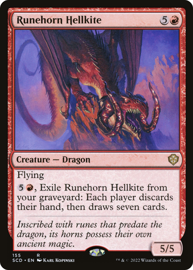 Runehorn Hellkite (SCD-155) [Starter Commander Decks]